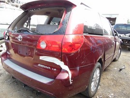 2008 Toyota Sienna LE Burgundy 3.5L AT 2WD #Z23310